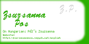 zsuzsanna pos business card